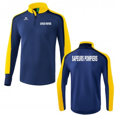 Sweat Zippé Erima Liga 2.0 - Sapeurs Pompiers