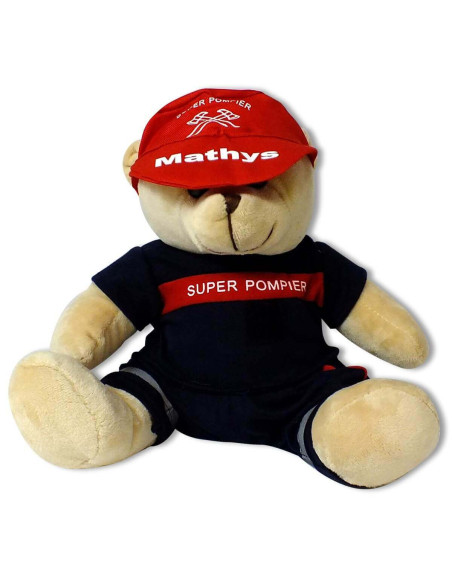 Ours Peluche Super Pompier® Personnalisé Ours Peluche Super Pompier® Personnalisé