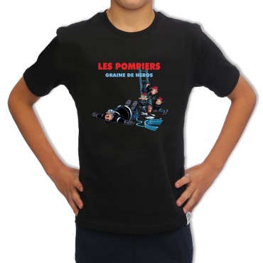 Tee shirt Sapeur Pompier Enfant : Graine de Héros