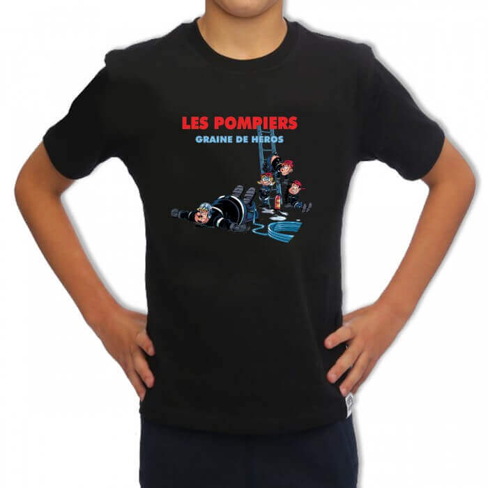 Tee shirt Sapeur Pompier Enfant : Graine de Héros