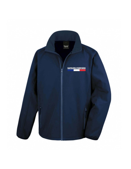 Veste Softshell 8 couleurs - Drapeau FR