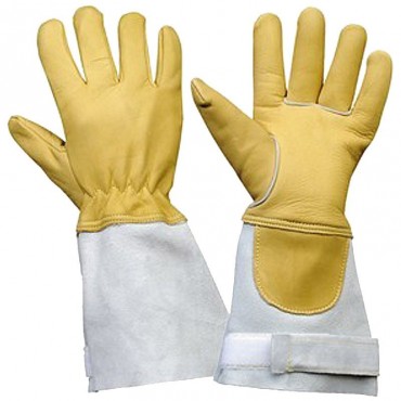 Gants Sapeurs-Pompiers Cuir Beige SPP2NIT05+ - ROSTAING