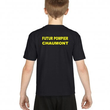 Tee-shirt Pompier Enfant - Personnalisé