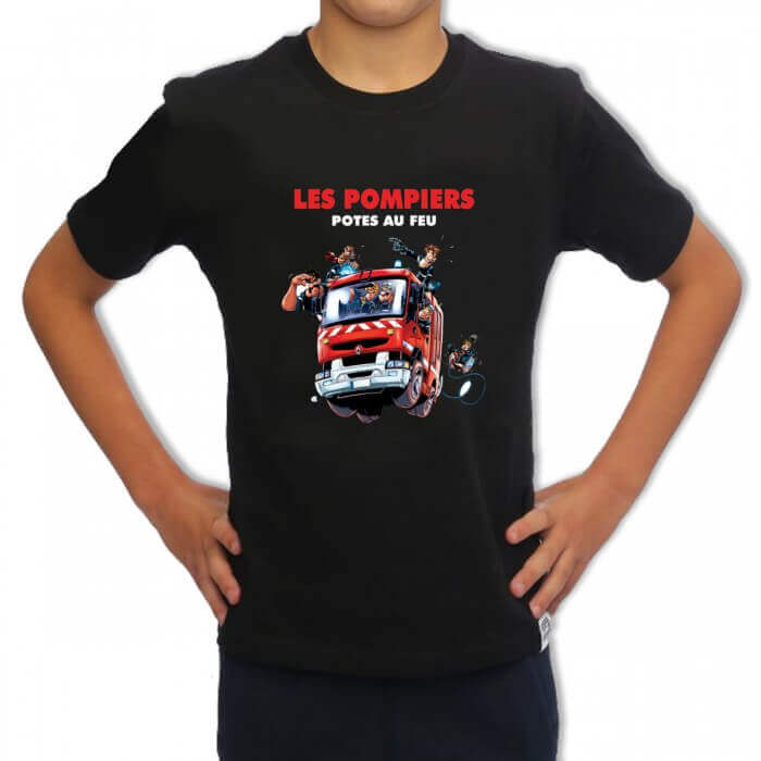 Tee-shirt Sapeur Pompier Enfant - Pote au Feu