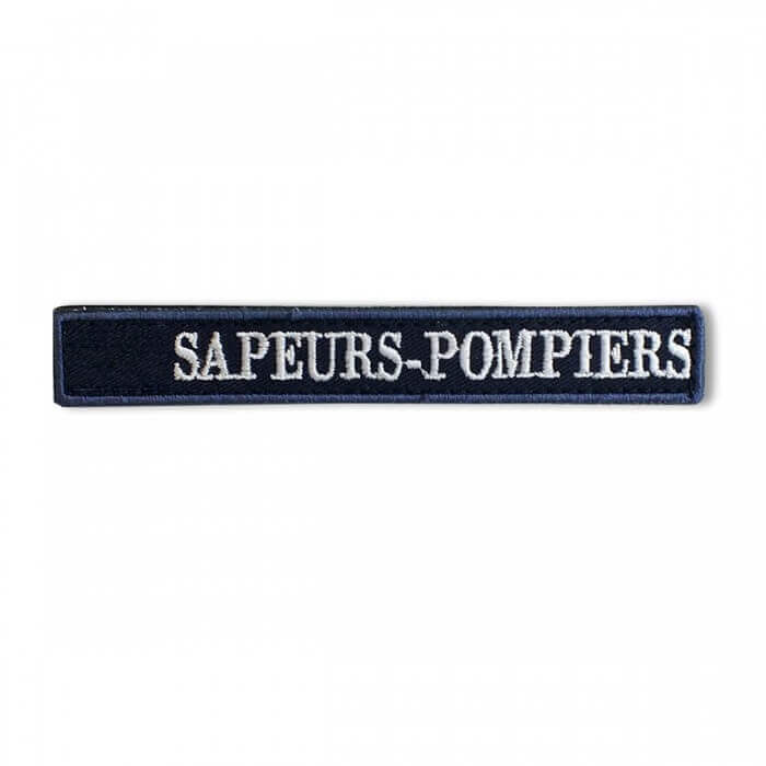 Bande Patronymique Fil Blanc - Men Fire Boutique des Sapeurs Pompiers