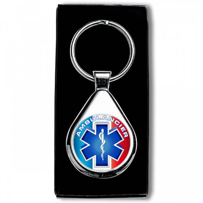 Porte clés Ambulancier - Rond