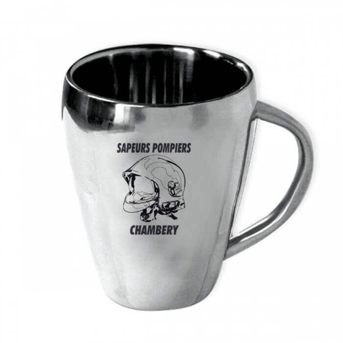 Tasse Inox Personnalisée- Men Fire Boutique Sapeurs Pompiers 