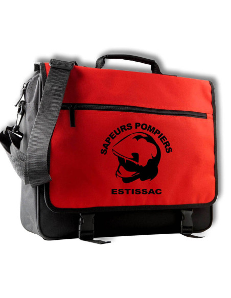 Sacoche Sapeurs Pompiers ROUGE Personnalisée à l'unité Sacoche Sapeurs Pompiers ROUGE Personnalisée à l'unité