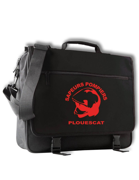 Sacoche Sapeurs Pompiers NOIR Personnalisée à l'unité Sacoche Sapeurs Pompiers NOIR Personnalisée à l'unité