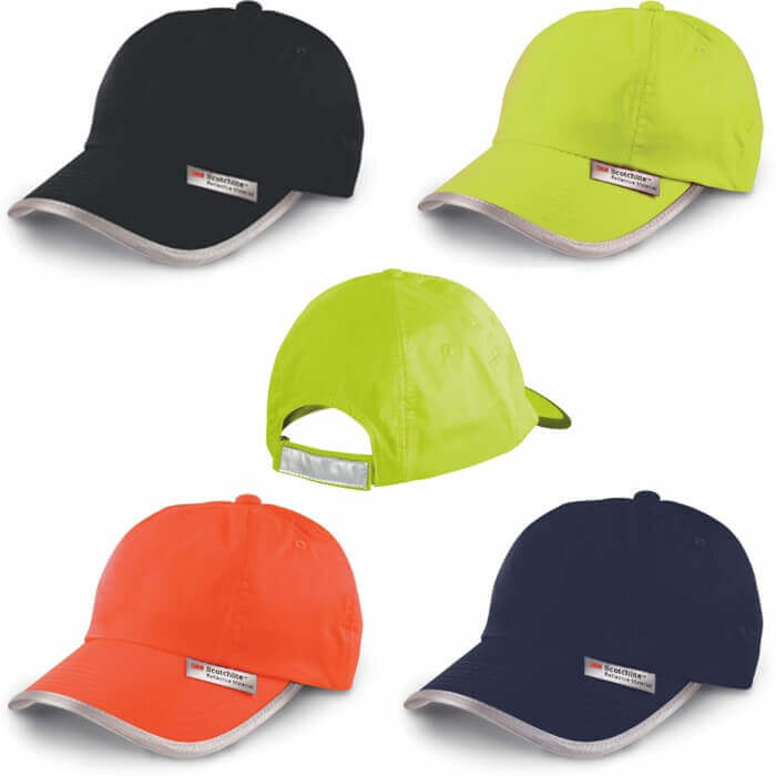 Casquette de protection Hiver jaune fluo + bandes réfléchissantes