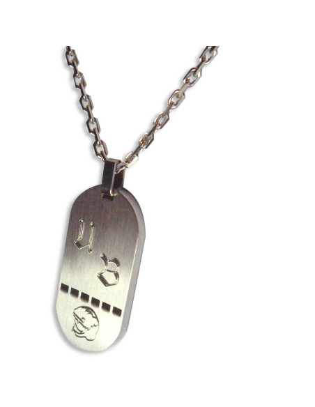 Plaque G.I Argent Trouée - Personnalisée