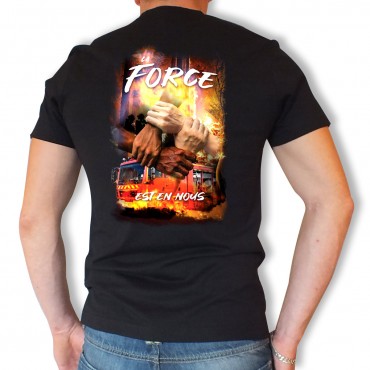 Tee shirt Men Fire : La Force est en nous Taille M