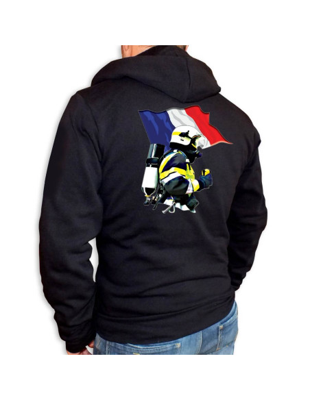 Sweat Capuche Men Fire - Drapeau MF Sweat Capuche Men Fire - Drapeau MF