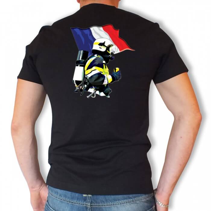 Tee shirt Men Fire : Drapeau MF