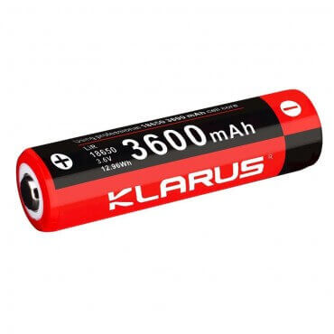 Batterie Klarus 18650 Li-ion 3.6V 3600mAh