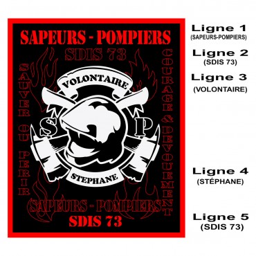 Tableau Sapeurs Pompiers Personnalisé