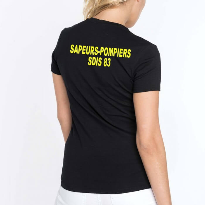 Tee shirt Femme Sapeurs-Pompiers - Personnalisé