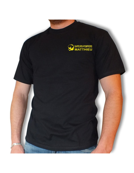 Tee shirt Sapeurs-Pompiers Casque F1 - Personnalisé