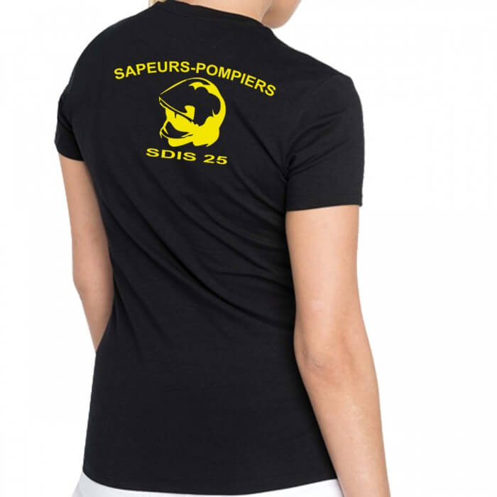 Tee shirt Femme Sapeurs-Pompiers Casque F1 - Personnalisé