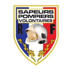 Autocollant Sapeurs-Pompiers blason - Volontaire