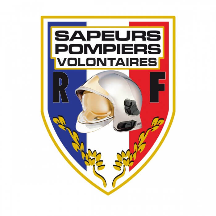 Autocollant Sapeurs-Pompiers blason - Volontaire