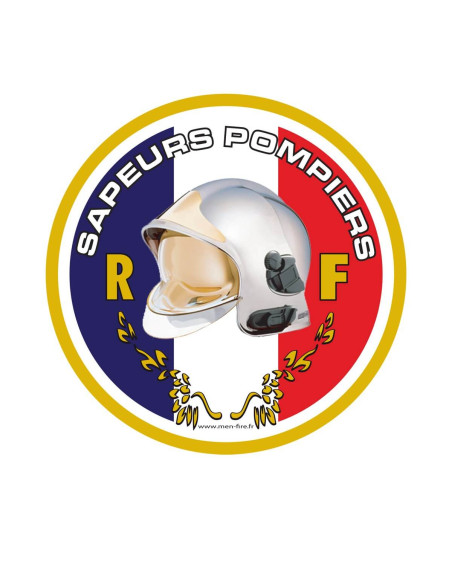 Autocollant Sapeurs-Pompiers rond - Casque F1