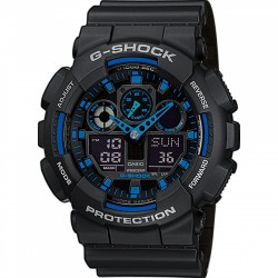 Montre G-Shock GA-100-1A2ER noir/bleu