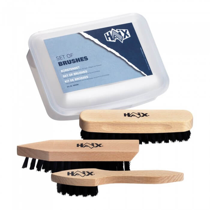 Set de 3 brosses pour chaussures - Haix