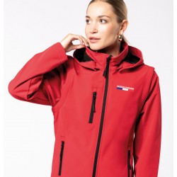 Veste Softshell à capuche avec manches amovibles - SP