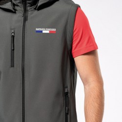 Veste Softshell à capuche avec manches amovibles - SP