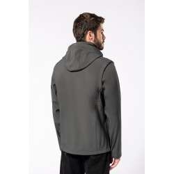 Veste Softshell à capuche avec manches amovibles - SP