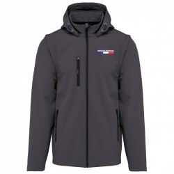 Veste Softshell à capuche avec manches amovibles - SP