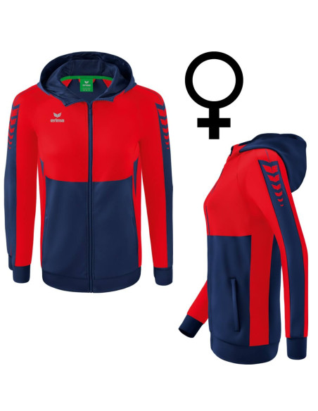 Veste avec capuche Erima - Six Wings - 12 couleurs au choix