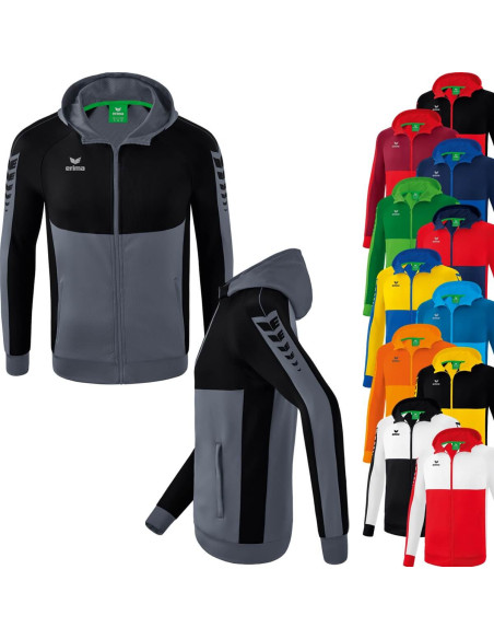 Veste avec capuche Erima - Six Wings - 12 couleurs au choix
