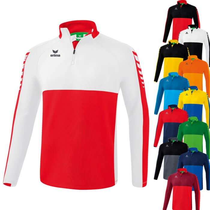 Sweat 1/4 zip Erima - Six Wings - 12 couleurs