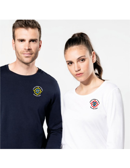 Tee-shirt 100% coton - Manches Longues - Col rond