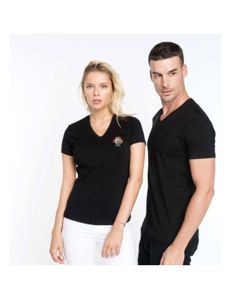 Tee-shirt 100% coton - Manches Courtes - Col V