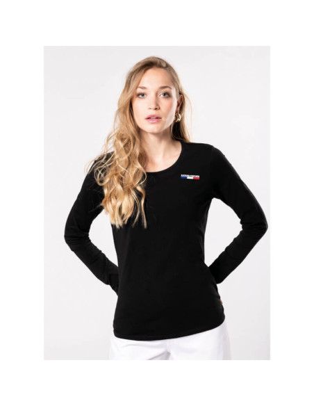 Tee-shirt 100% coton - Manches Longues - Col rond