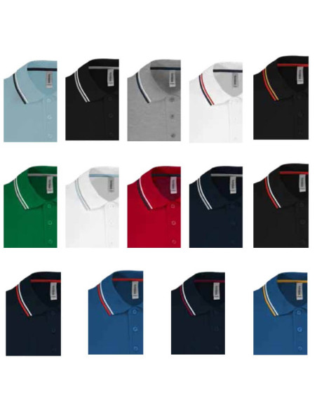 Polo 100% coton - avec liseré