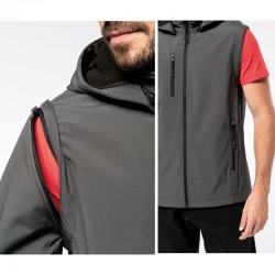 Veste Softshell avec capuche et manches amovibles