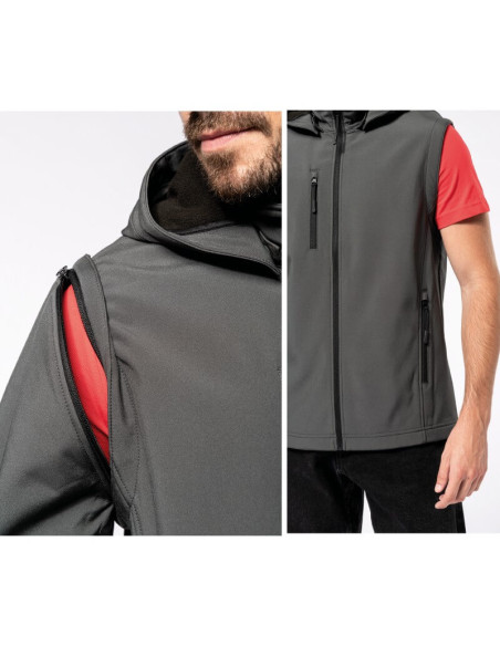 Veste Softshell avec capuche et manches amovibles