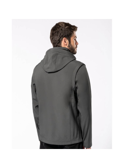 Veste Softshell avec capuche et manches amovibles