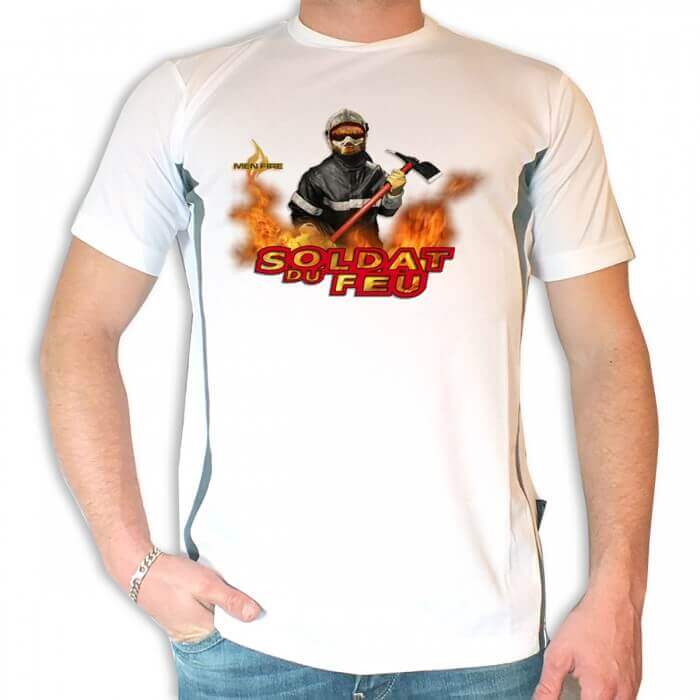 Tee shirt Men Fire : Soldat du Feu Tee shirt Men Fire : Soldat du Feu