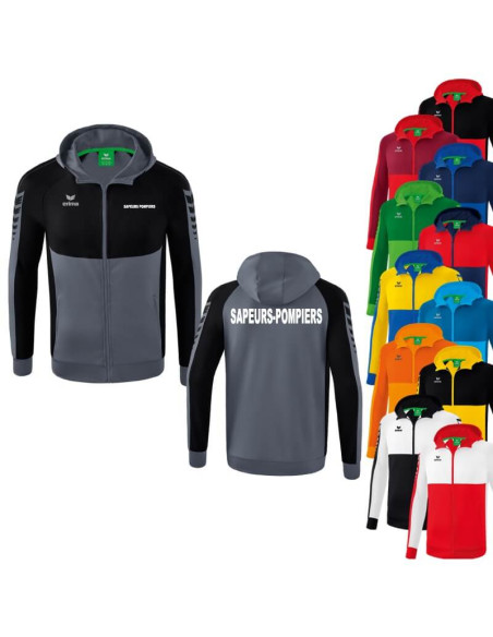 Veste avec capuche Erima - Six Wings - Sapeurs-Pompiers
