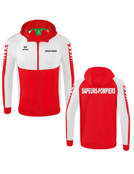 Veste avec capuche Erima - Six Wings - Sapeurs-Pompiers