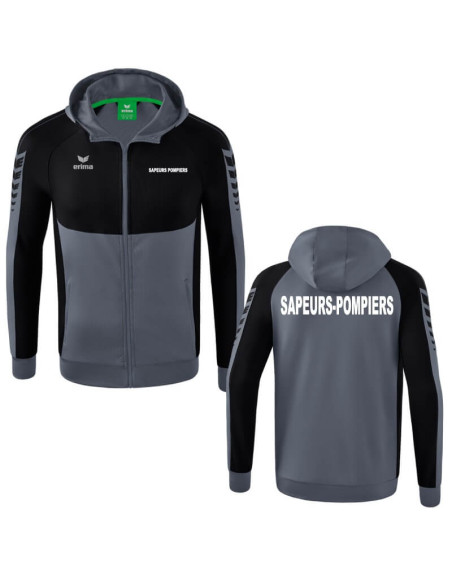 Veste avec capuche Erima - Six Wings - Sapeurs-Pompiers
