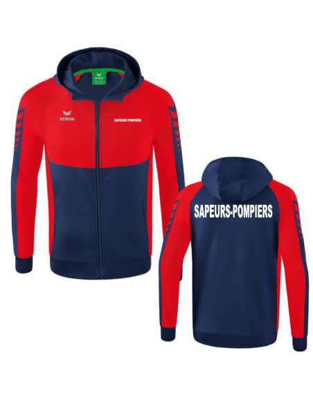Veste avec capuche Erima - Six Wings - Sapeurs-Pompiers