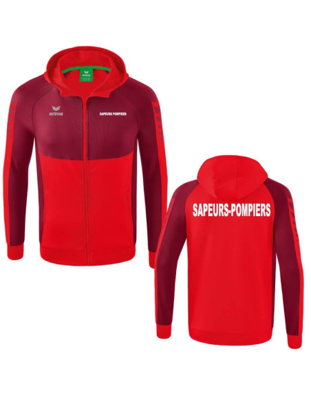 Veste avec capuche Erima - Six Wings - Sapeurs-Pompiers