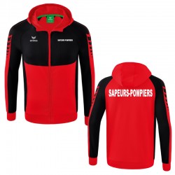 Veste avec capuche Erima - Six Wings - Sapeurs-Pompiers