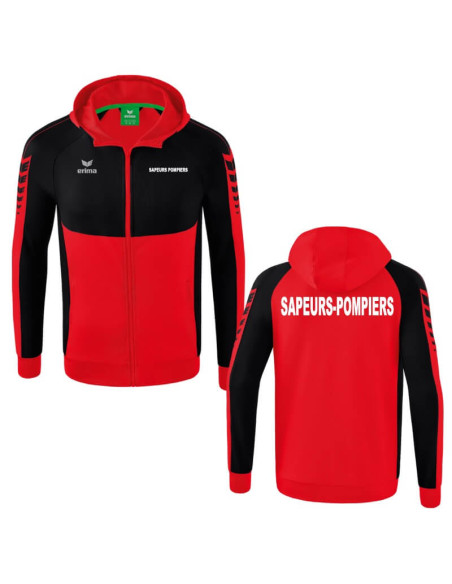 Veste avec capuche Erima - Six Wings - Sapeurs-Pompiers